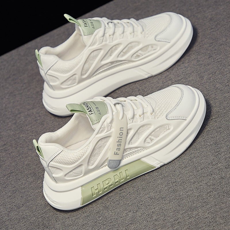 Women's Breathable Mesh Athletic Sneakers – Hollow-Out Lace-Up Sport Shoes - STAND OUT FLEXSARAH