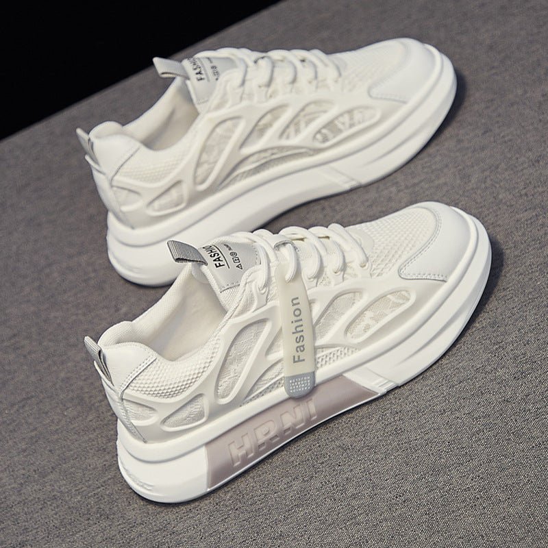 Women's Breathable Mesh Athletic Sneakers – Hollow-Out Lace-Up Sport Shoes - STAND OUT FLEXSARAH