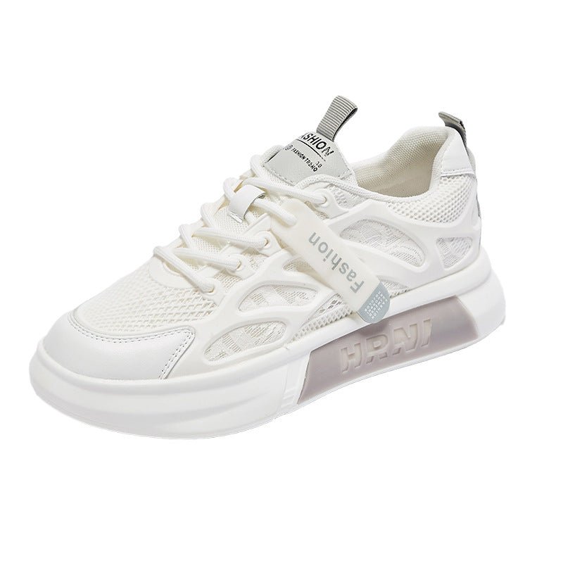 Women's Breathable Mesh Athletic Sneakers – Hollow-Out Lace-Up Sport Shoes - STAND OUT FLEXSARAH