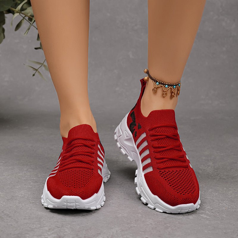 Women's Breathable Mesh Sports Sneakers - Lightweight Non-Slip Running Shoes - STAND OUT FLEXSARAH