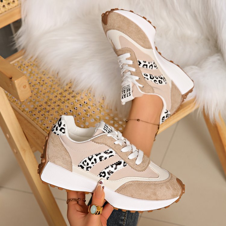 Women's Chunky Sole Sneakers - Breathable Mesh Casual Sports Shoes - STAND OUT FLEXSARAH