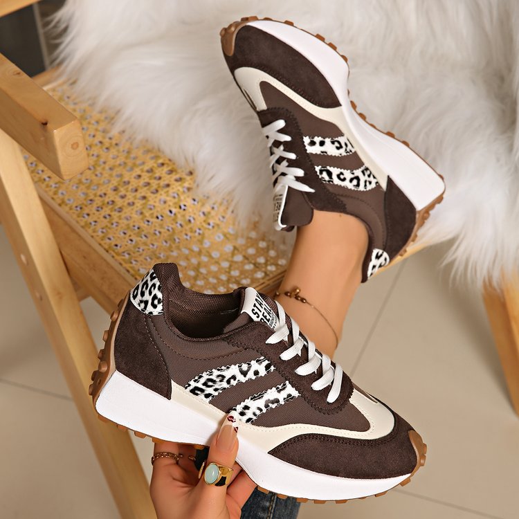 Women's Chunky Sole Sneakers - Breathable Mesh Casual Sports Shoes - STAND OUT FLEXSARAH