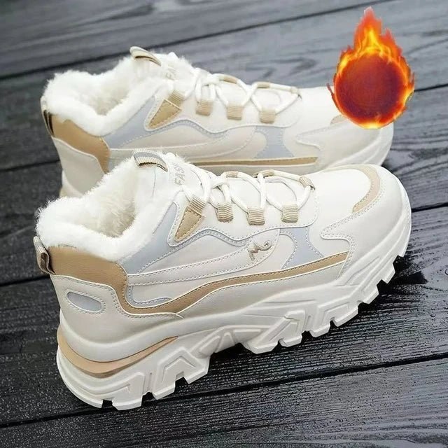 Women's cotton shoes women's suede snow boots sports shoes versatile high top shoes for students - STAND OUT FLEXSARAH
