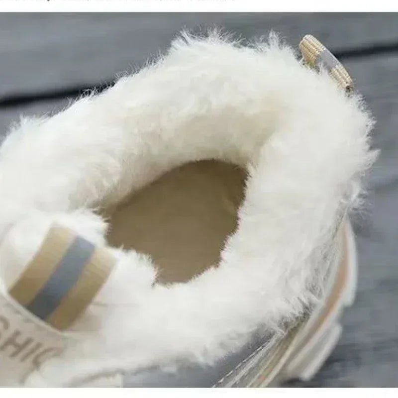 Women's cotton shoes women's suede snow boots sports shoes versatile high top shoes for students - STAND OUT FLEXSARAH