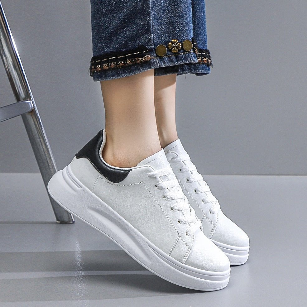 Women's Platform Sports Casual Sneakers - Lace-Up Athletic Fashion Shoes - STAND OUT FLEXSARAH