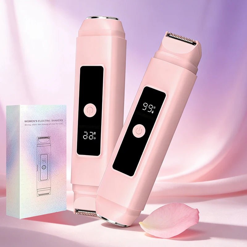 Women's Portable 2 in 1 Electric Hair Remover for Underarm Bikini area Leg Arm, waterproof Rechargeable Epilator Bikini Trimmer - STAND OUT FLEXSARAH