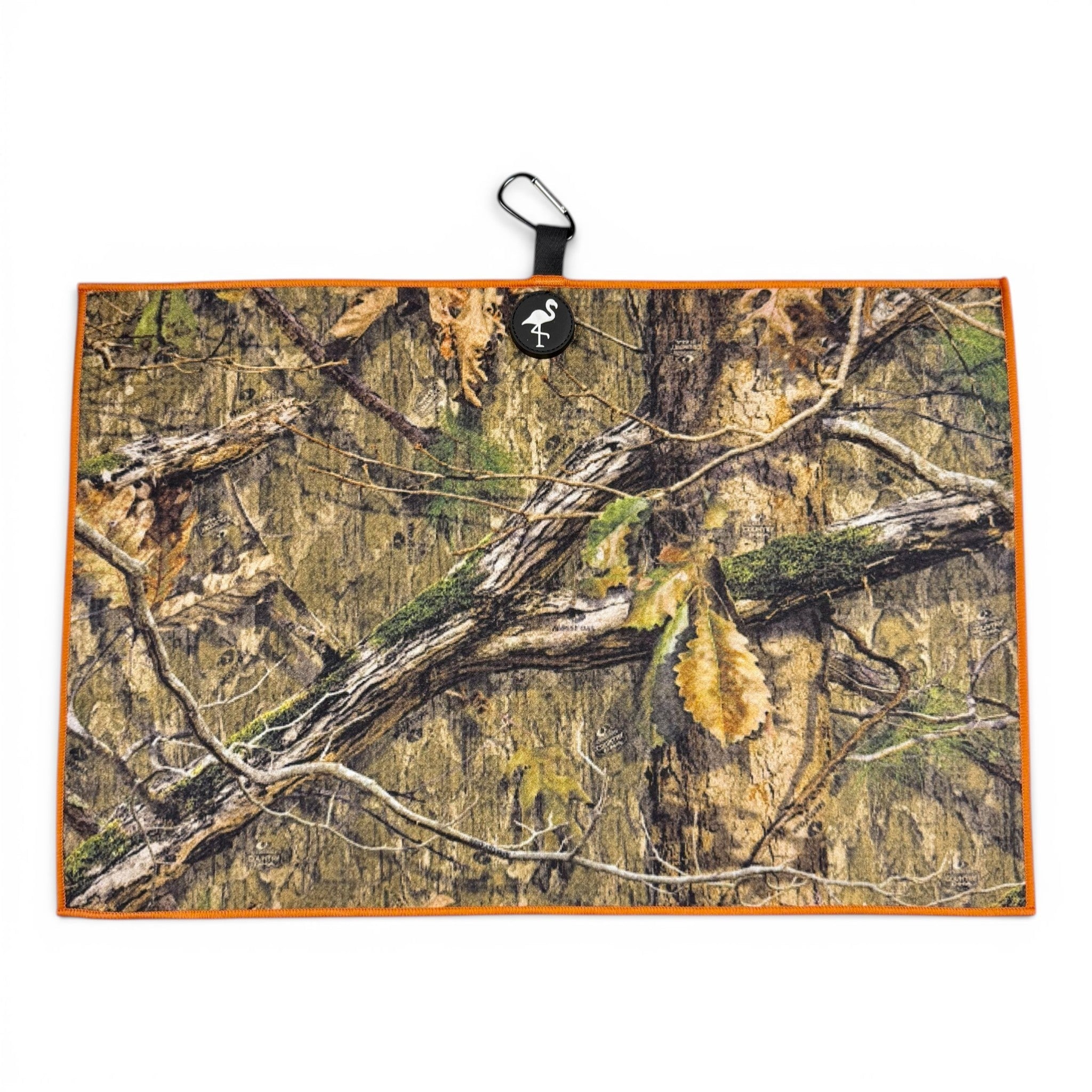 Woodland Camo Golf Towel | Premium Double-Sided Microfiber | Heavy-Duty Magnetic Towel with Carabiner Clip | 24 x 16 in - STAND OUT FLEXSARAH