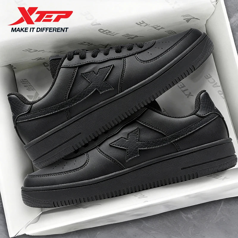 Xtep Skateboarding Shoes For Men Trendy Street Style Fashion Low Top Thick Sole Durability Comfortable Jogging Shoe 874119319851 - STAND OUT FLEXSARAH