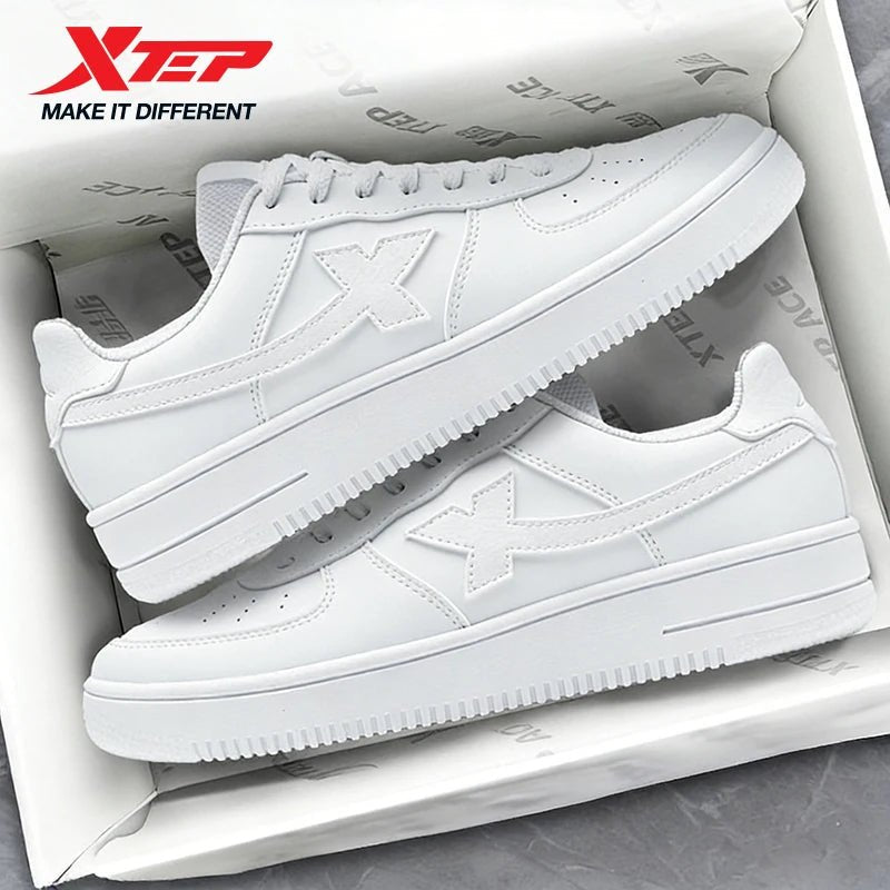 Xtep Skateboarding Shoes For Men Trendy Street Style Fashion Low Top Thick Sole Durability Comfortable Jogging Shoe 874119319851 - STAND OUT FLEXSARAH