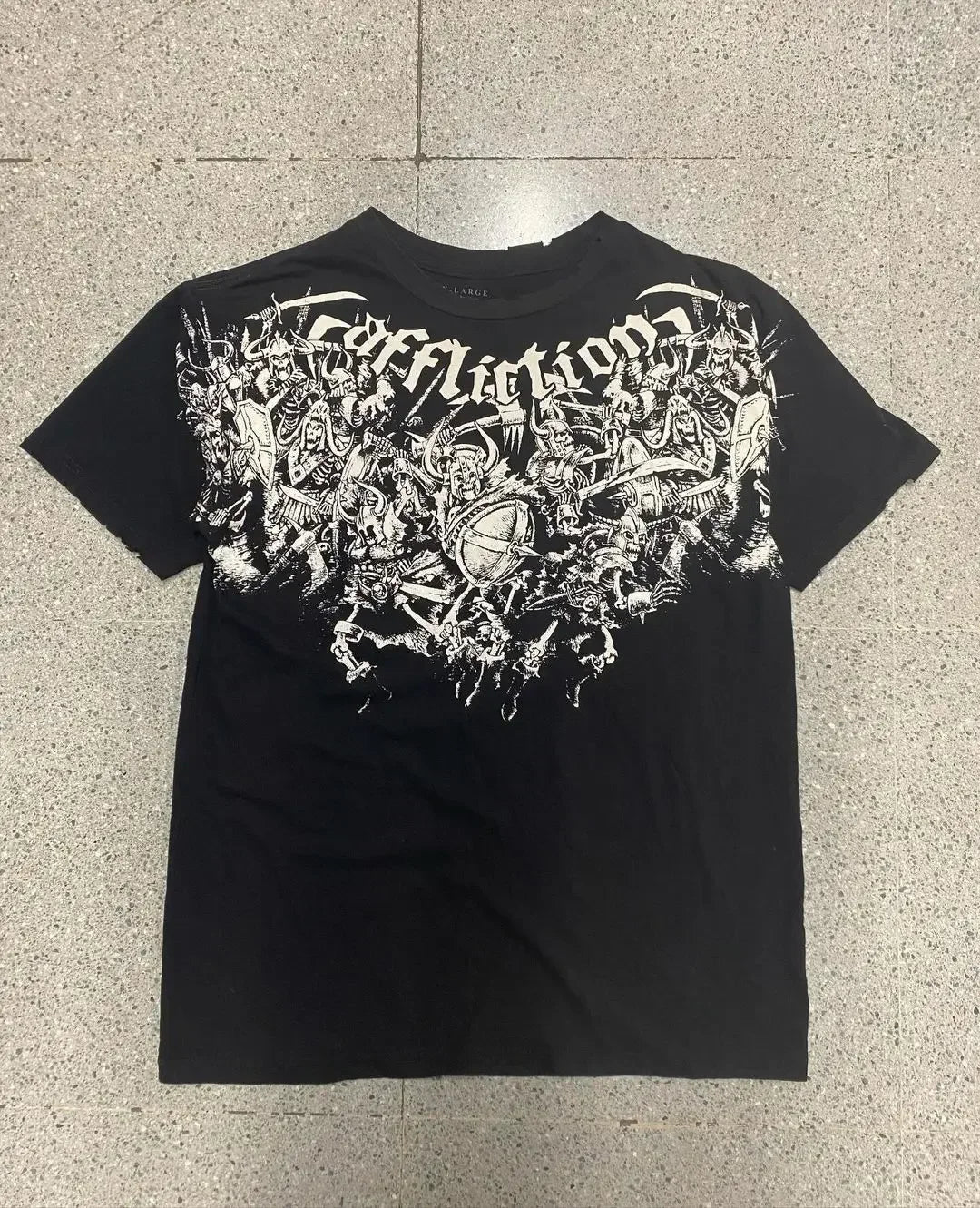 Y2k Tapout American Hip hop Skull Oversized T-shirt men Street Harajuku Retro Letter Print Top couple Casual Graphic t shirts - STAND OUT FLEXSARAH