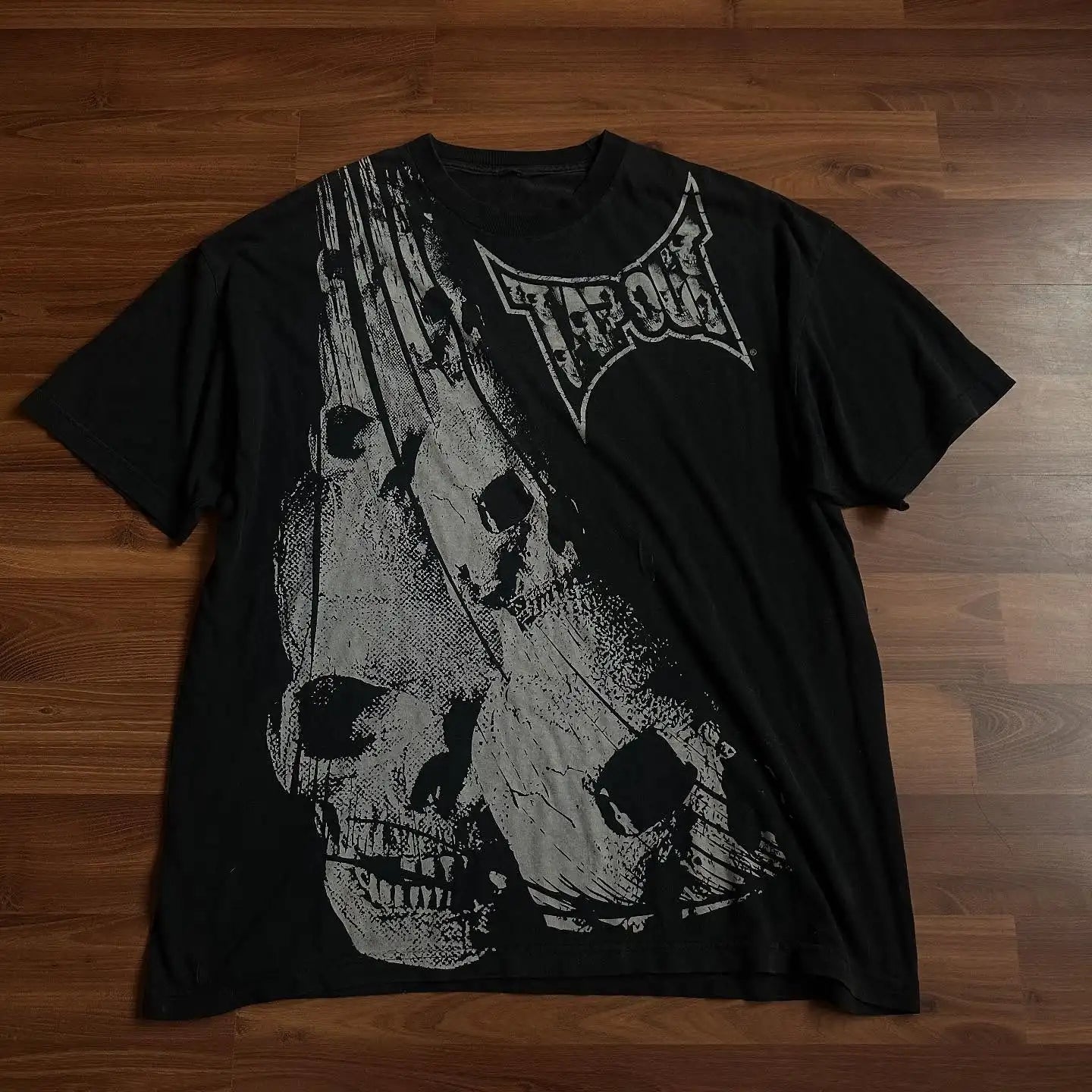 Y2k Tapout American Hip hop Skull Oversized T-shirt men Street Harajuku Retro Letter Print Top couple Casual Graphic t shirts - STAND OUT FLEXSARAH
