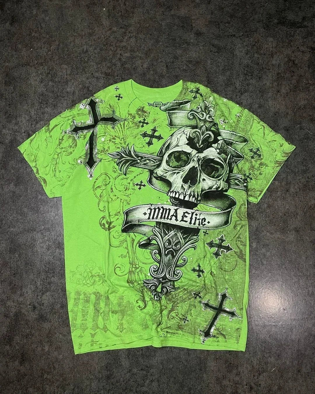 Y2k Tapout American Hip hop Skull Oversized T-shirt men Street Harajuku Retro Letter Print Top couple Casual Graphic t shirts - STAND OUT FLEXSARAH
