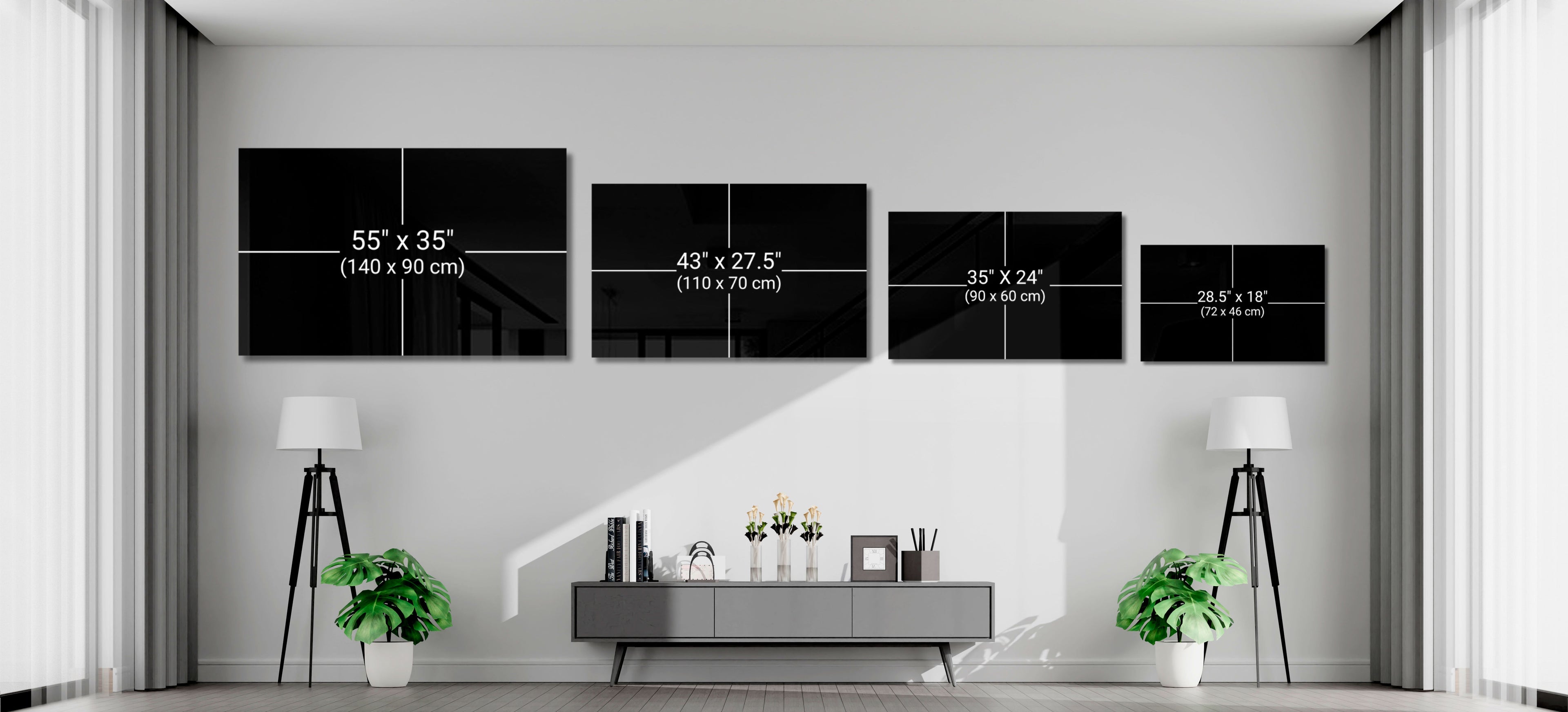 Modern Sculpture Glass Wall Art