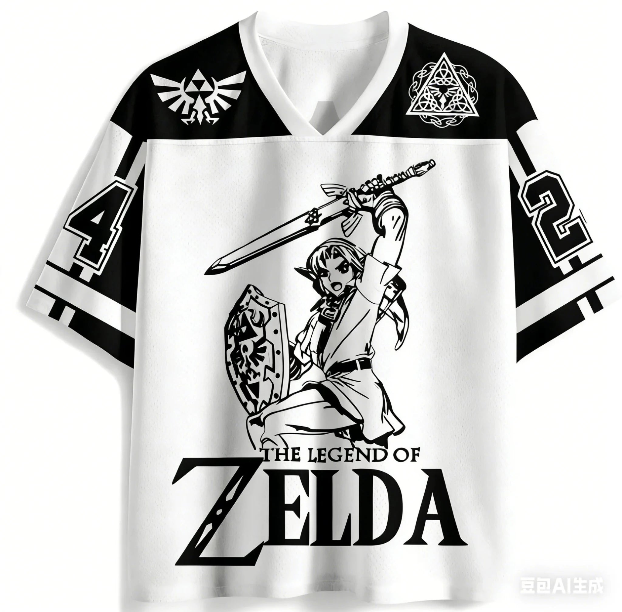Zelda Adult and Children 3D Print V-neck T-shirt, A Must-have for The Open-world Game Pioneer! Shorts Friends - STAND OUT FLEXSARAH