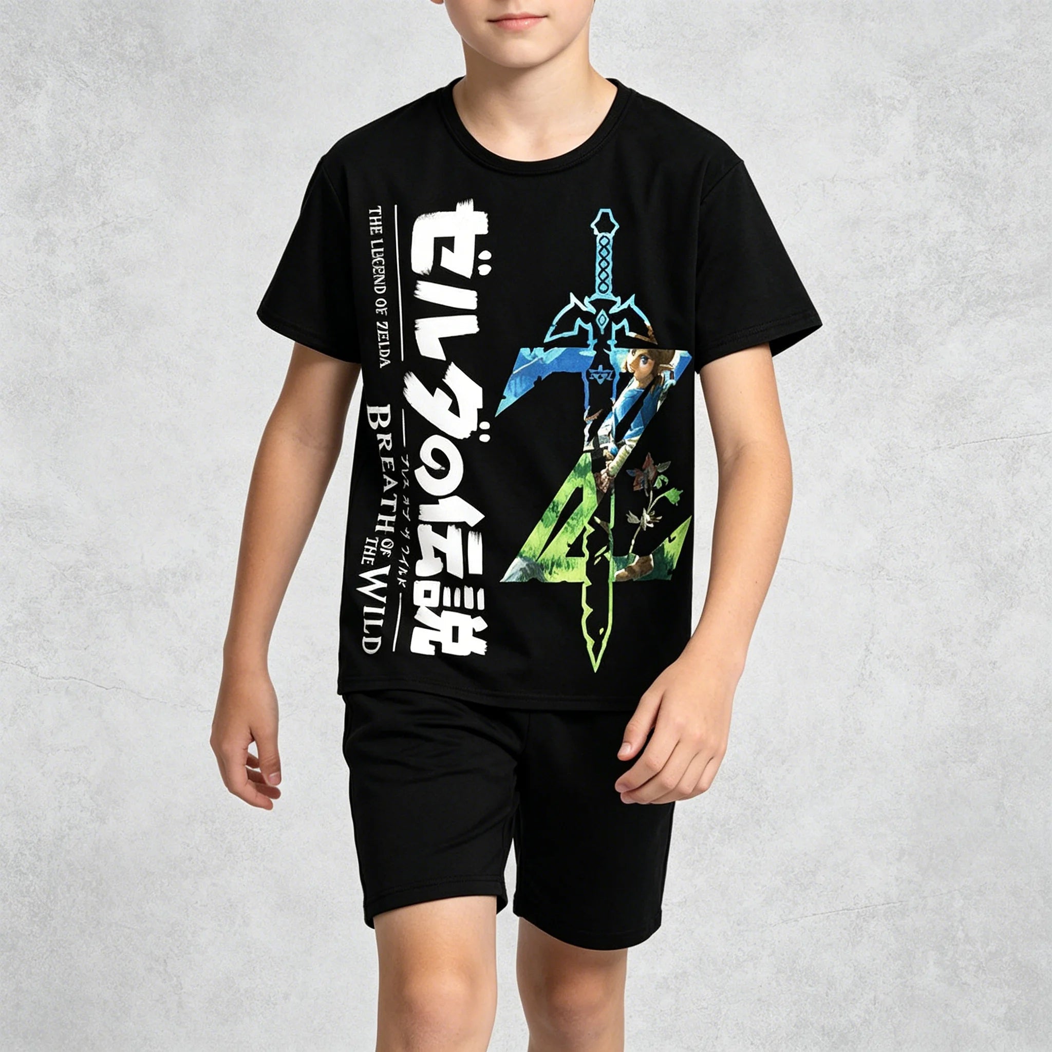 Zelda Tears of The Kingdom T-shirt Anime Cartoon Short Sleeve Cosplay Prom Dress Up Props Men Loose Breathable Clothes Tops Gift - STAND OUT FLEXSARAH