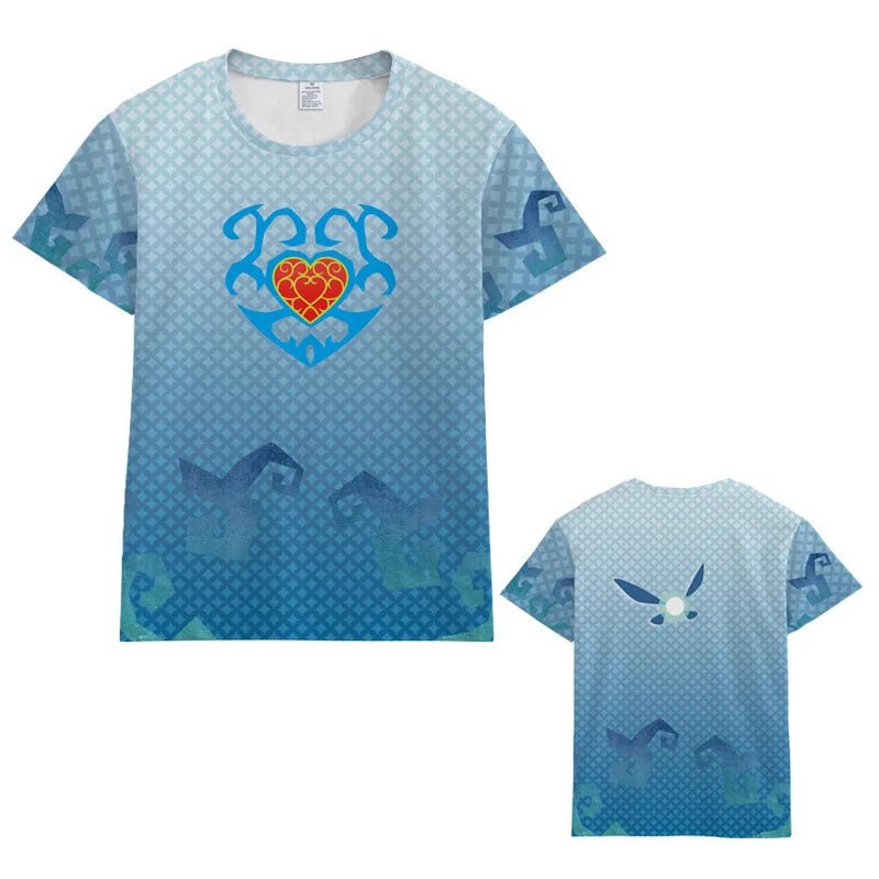 Zelda Tears of The Kingdom T-shirt Anime Cartoon Short Sleeve Cosplay Prom Dress Up Props Men Loose Breathable Clothes Tops Gift - STAND OUT FLEXSARAH