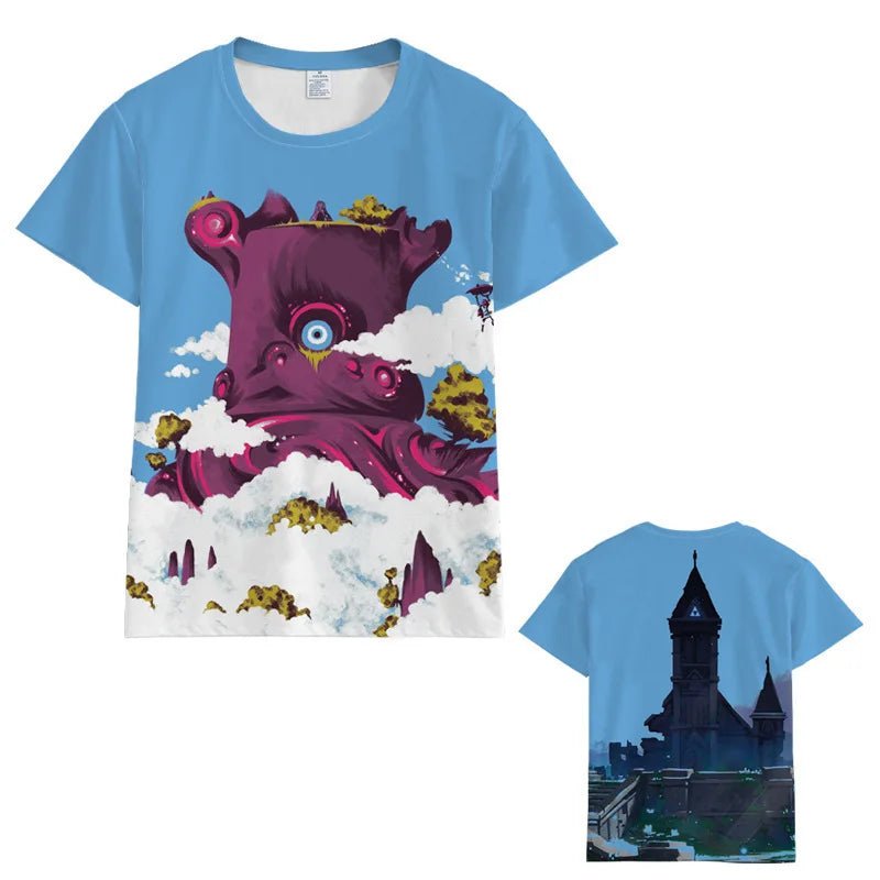 Zelda Tears of The Kingdom T-shirt Anime Cartoon Short Sleeve Cosplay Prom Dress Up Props Men Loose Breathable Clothes Tops Gift - STAND OUT FLEXSARAH